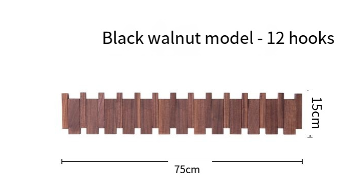 Simplicity Piano Key Wall Coat Rack