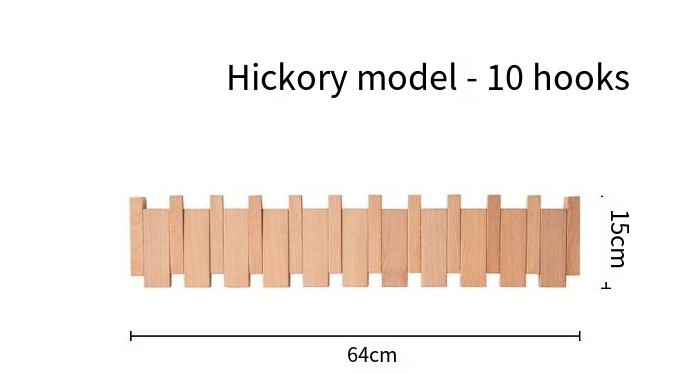 Simplicity Piano Key Wall Coat Rack