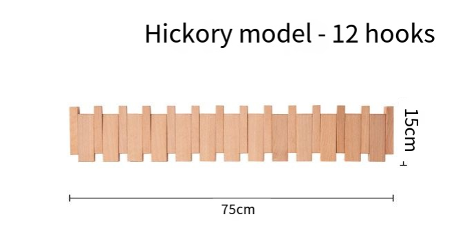 Simplicity Piano Key Wall Coat Rack