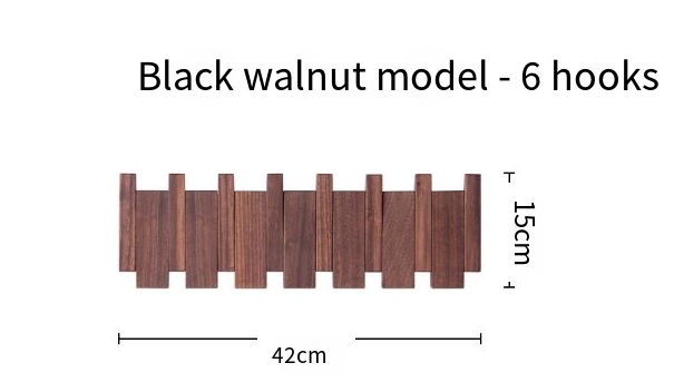 Simplicity Piano Key Wall Coat Rack