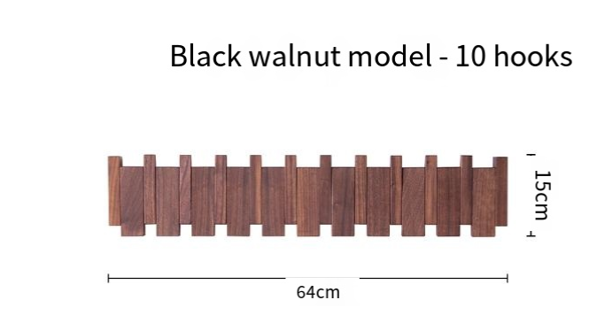 Simplicity Piano Key Wall Coat Rack